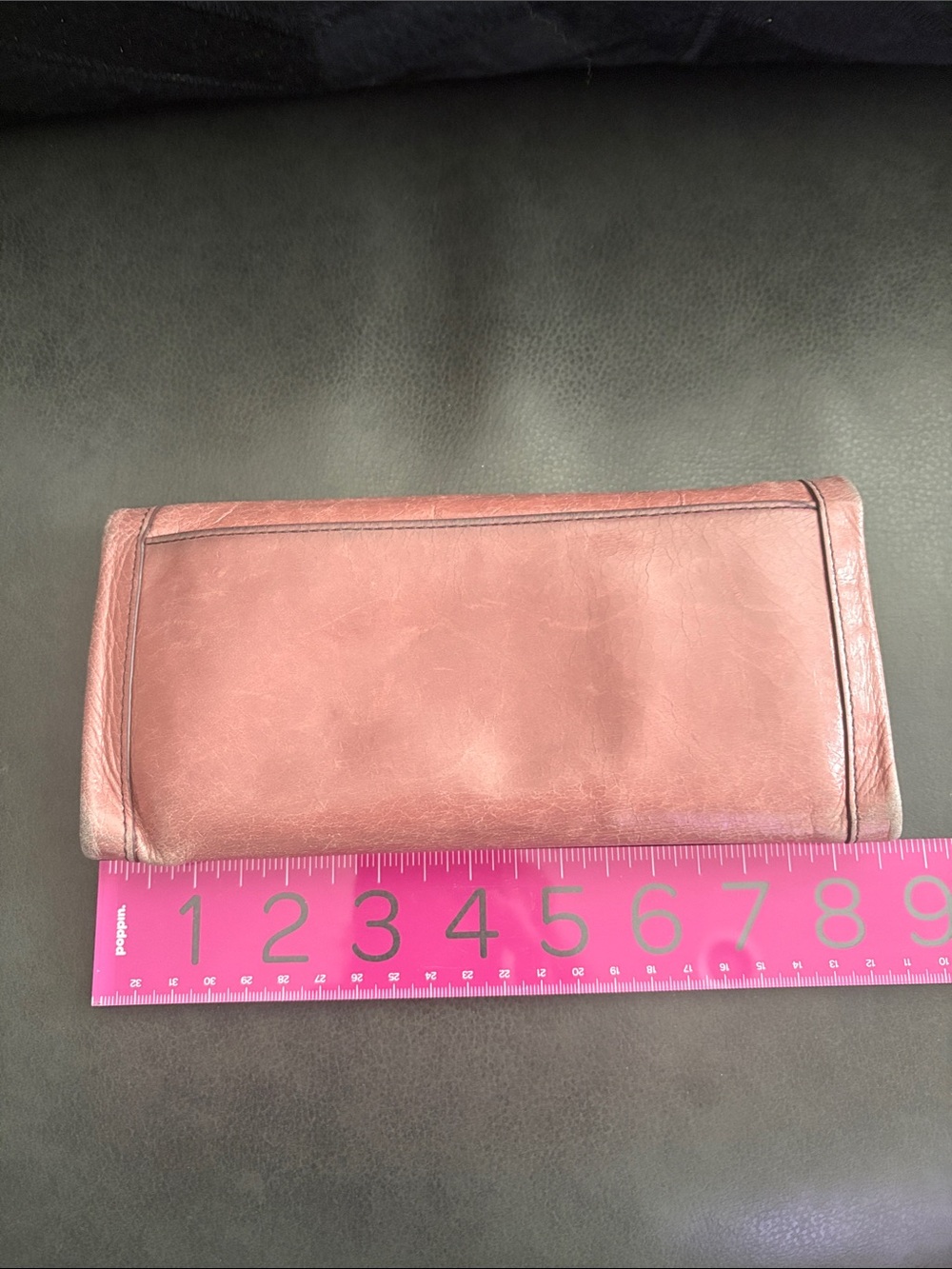 HOBO Pink Leather Fold-Over Clutch Wallet - Women - Picture 4 of 15